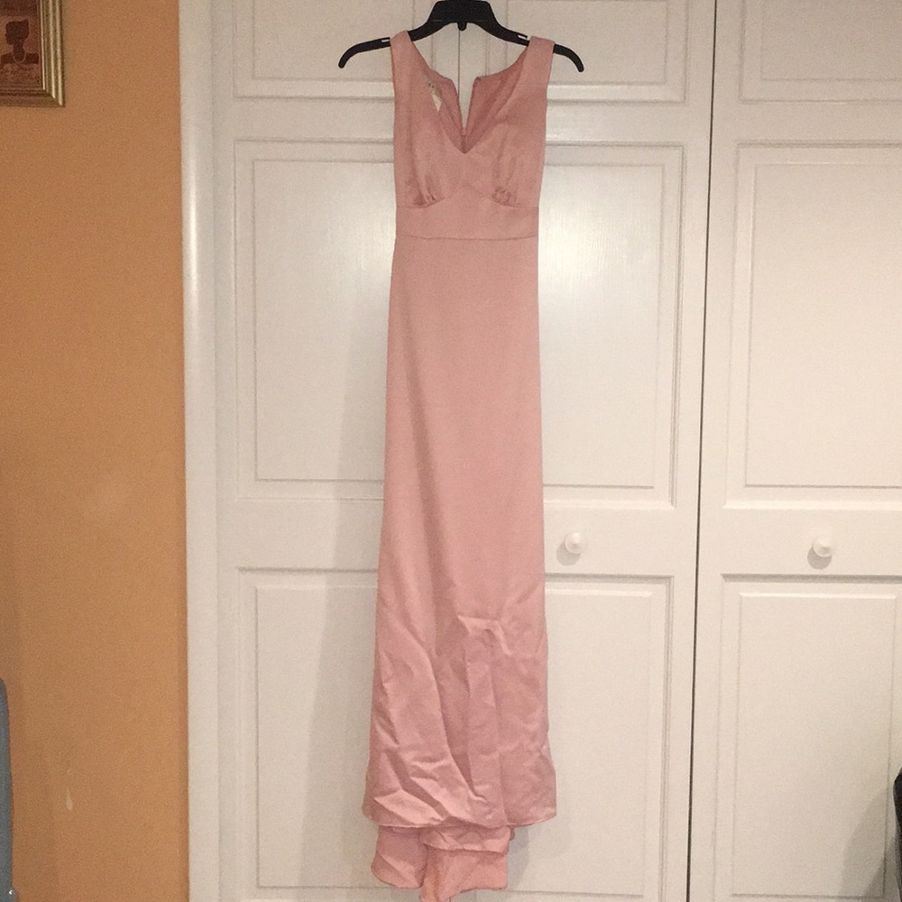 After Six blush/petal pink evening dress, formal